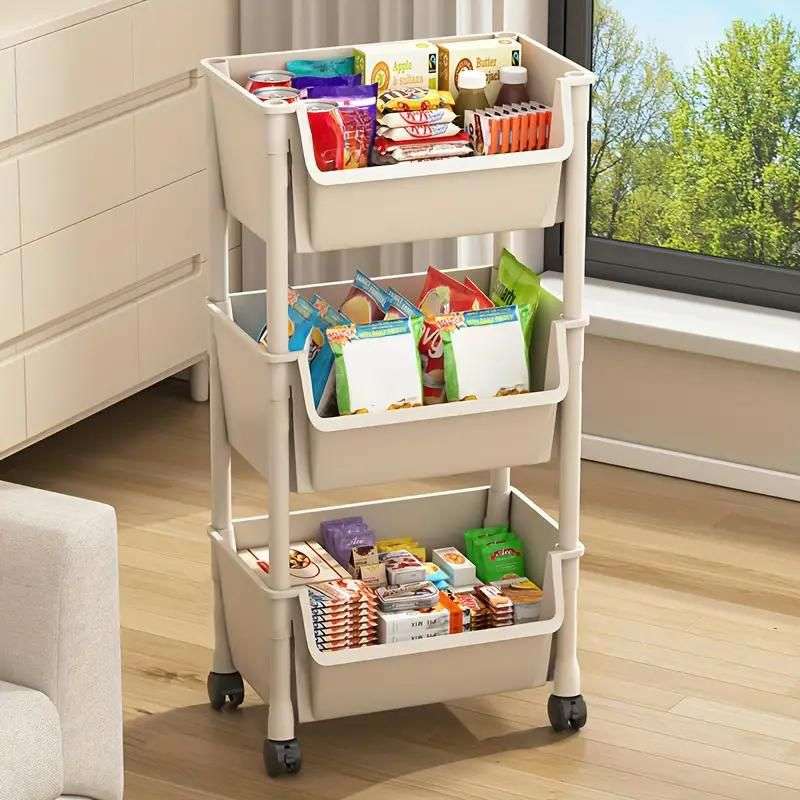 ZS - Multi Purpose Rolling Cart 3 Tier - Grey