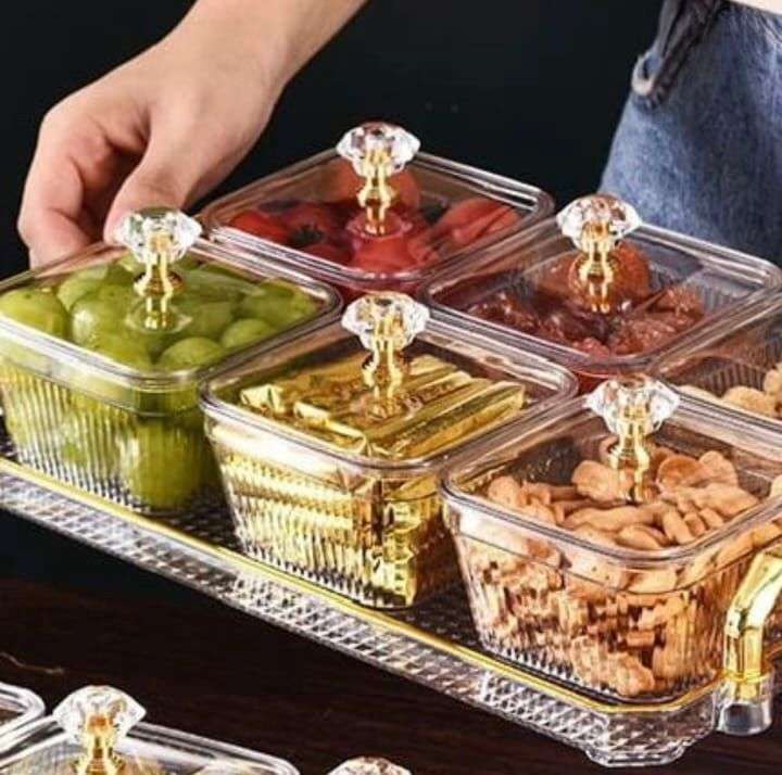 ZS - Condiment Bowl Set With Tray - 3pcs