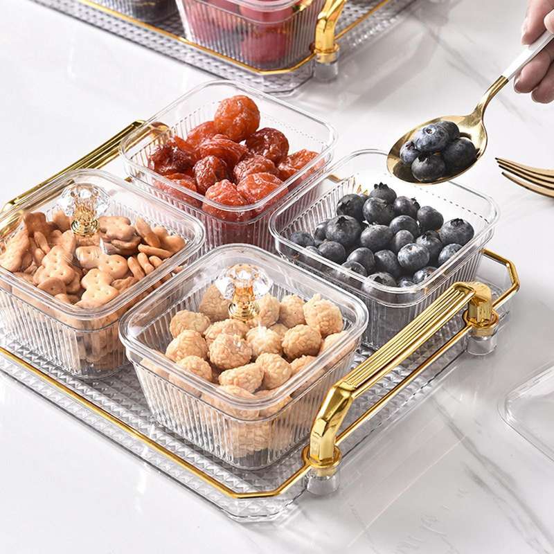ZS - Condiment Bowl Set With Tray - 3pcs