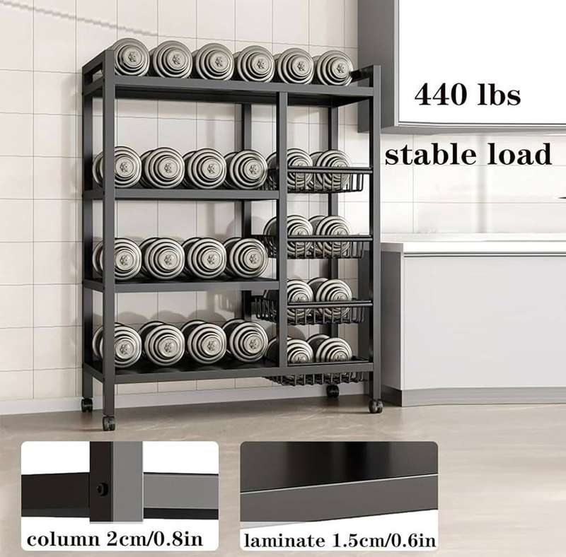 ZS - 4 Tier Multi Functional Storage Shelf - 120 x 32 x 134cm