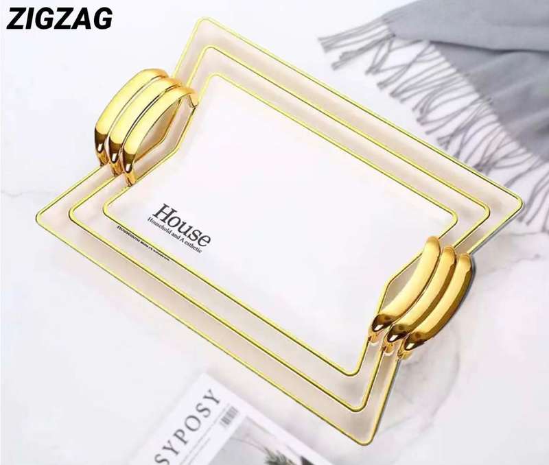 ZS - Multipurpose Tray Set 3pcs - Gold - ZigZag