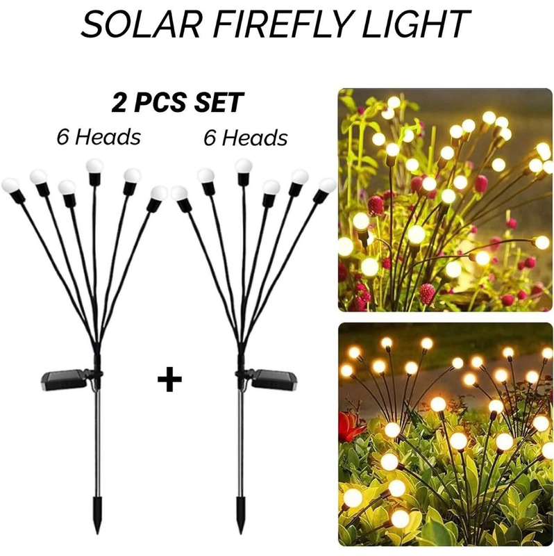 ZS - Solar Firefly Garden Decor Light - 2pcs Set