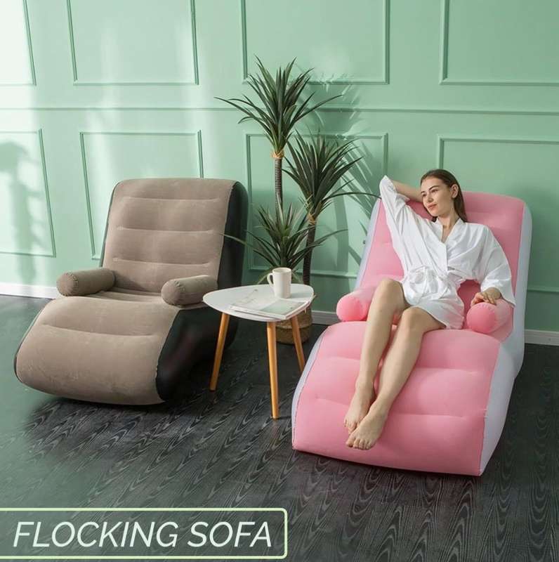 ZS - Flocking Sofa Inflatable - Brown