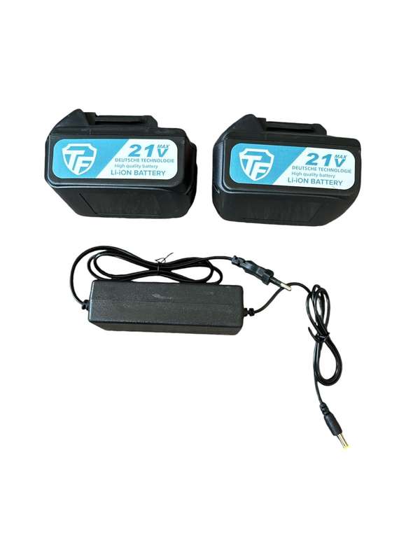 ZS - 21V Cordless Nail Gun with 2 x Batteries and Charger