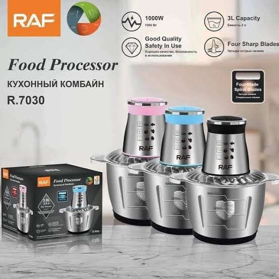 ZS - RAF 3L SS Electric Meat Grinder / Food Processor - Pink
