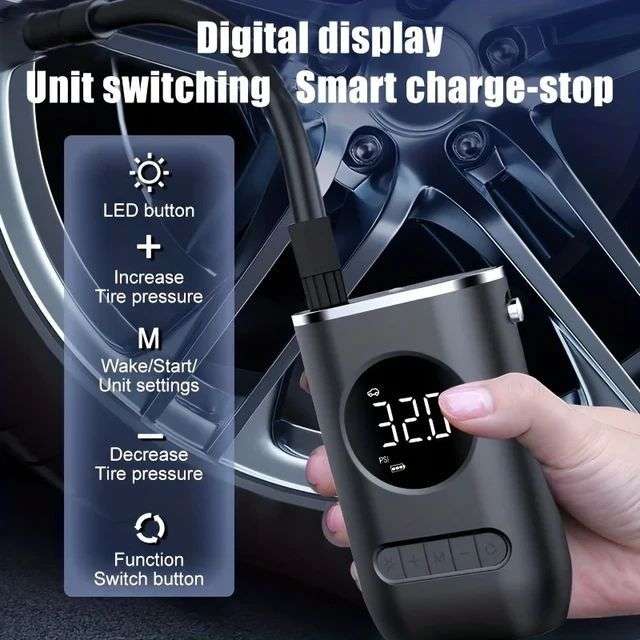ZS - Smart Digital Rechargeable Air Compressor