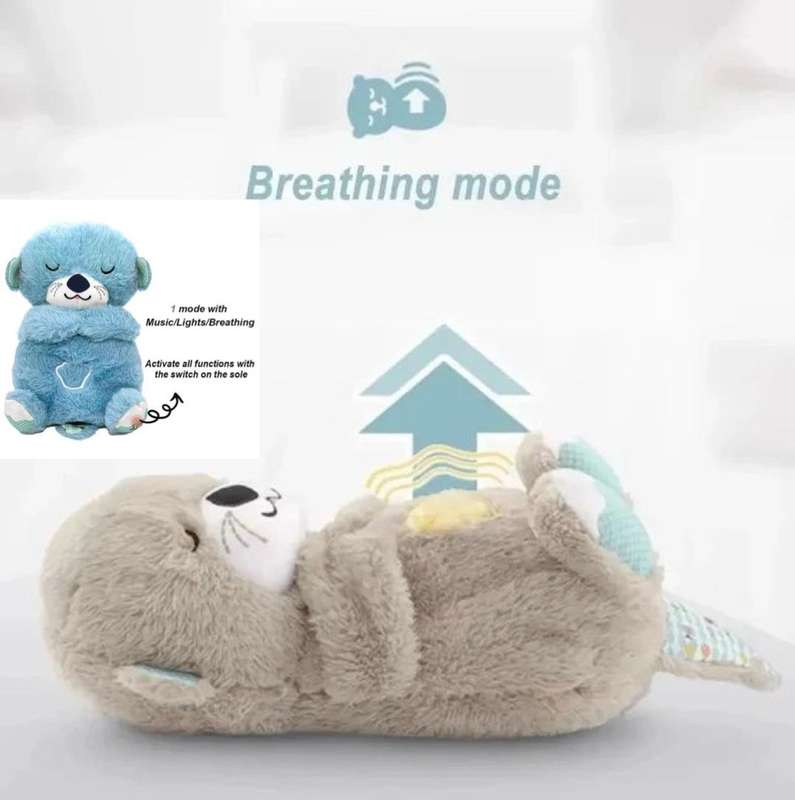 ZS - Plushy Breathing Bear - Gray