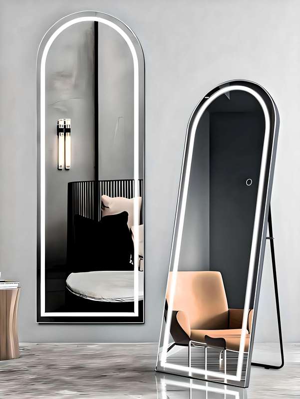 ZS - Full Length arched Mirror with LED Lights: 50cm x 160cm