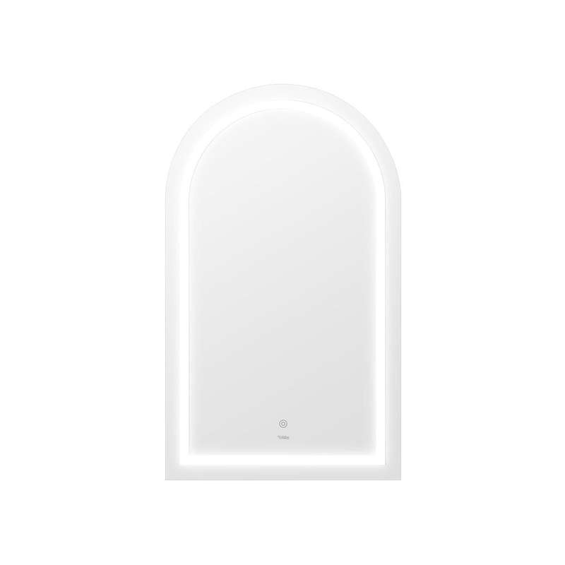 ZS - Frameless Arched Bathroom Mirror 110 x 70 cm with LED lighting