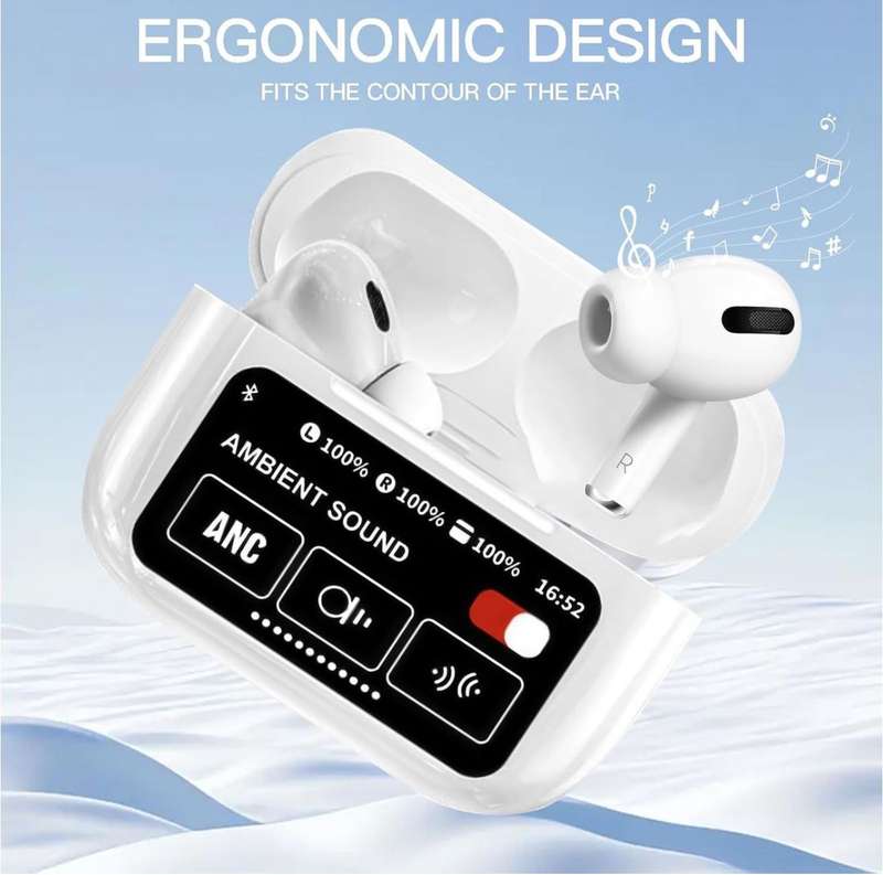 ZS - ANC/ENC Double Dark Noise Reduction Touch Control Earbuds - White