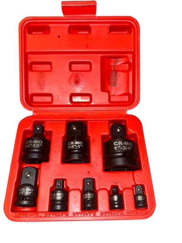 8pc Heavy Duty Impact Socket Adapter and Reducer