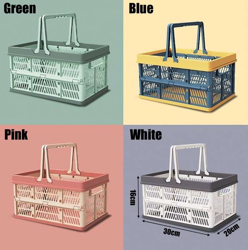 ZS - Multifunctional Collapsible Storage Basket - White