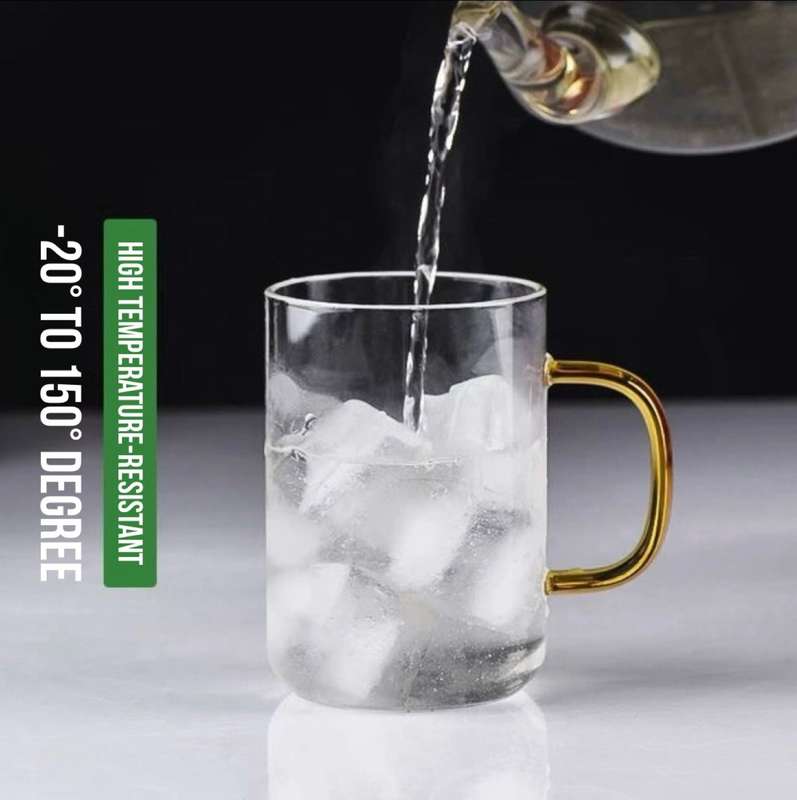ZS - 6pc Glass Mug Set 300ml