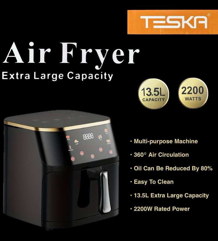 ZS - TESKA ®  13.5 LITRE DIGITAL AIRFRYER