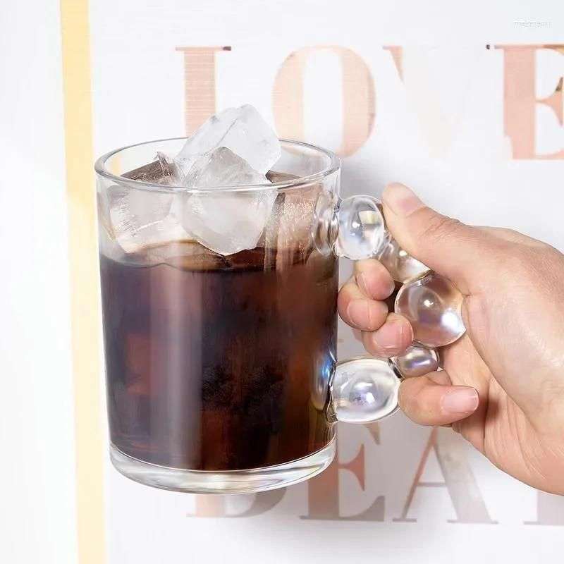 ZS - 6 Pcs Pearl Bubble Mug Set - Gold