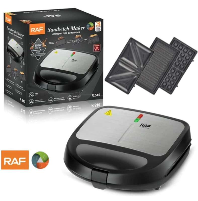 ZS - RAF 3 in 1 Sandwich Maker (Sandwich-Waffle-Grill)