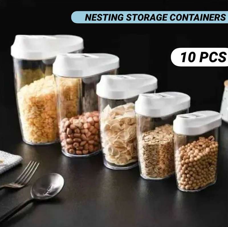 ZS - 10 Pieces Nesting Storage Container Set
