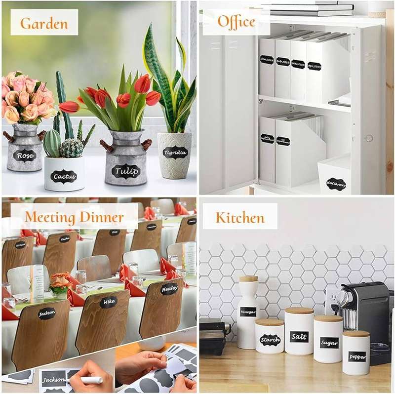 ZS - Multi Purpose  Chalkboard Label Stickers 96 PCS Pack