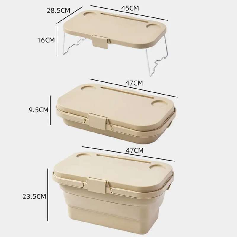 ZS - Multifunctional Foldable Picnic Box - Gray