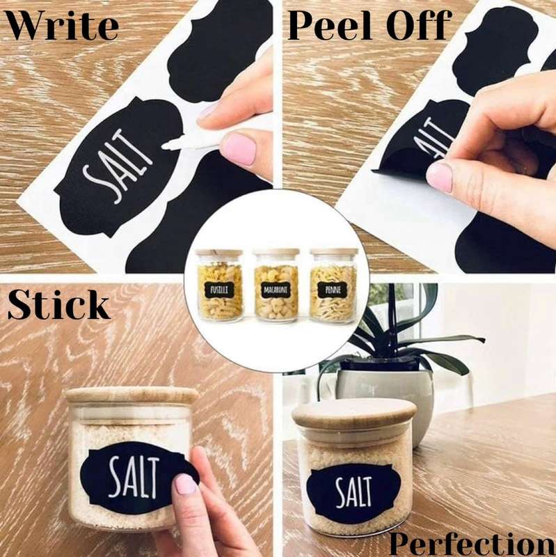 ZS - Multi Purpose  Chalkboard Label Stickers 96 PCS Pack