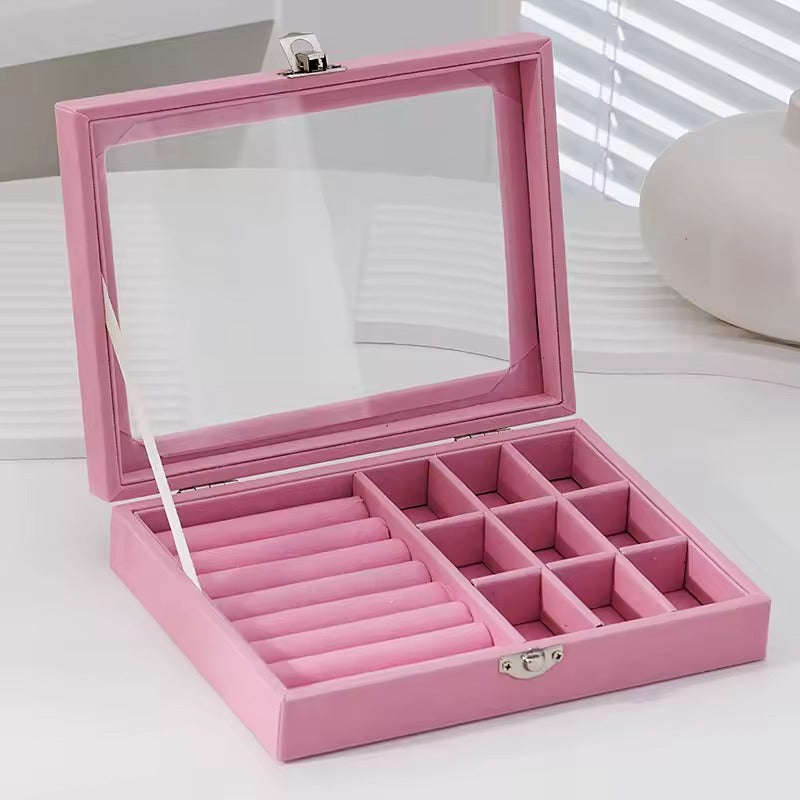ZS - Single Layer Jewellery Box - Pink