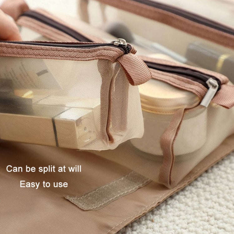 ZS - 4 IN 1 Detachable Toiletry Make up Storage Bag - Beige