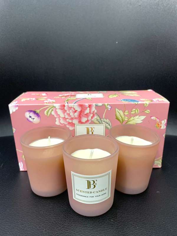 ZS - 3PC Scented Candles Set - Lilac Blossom