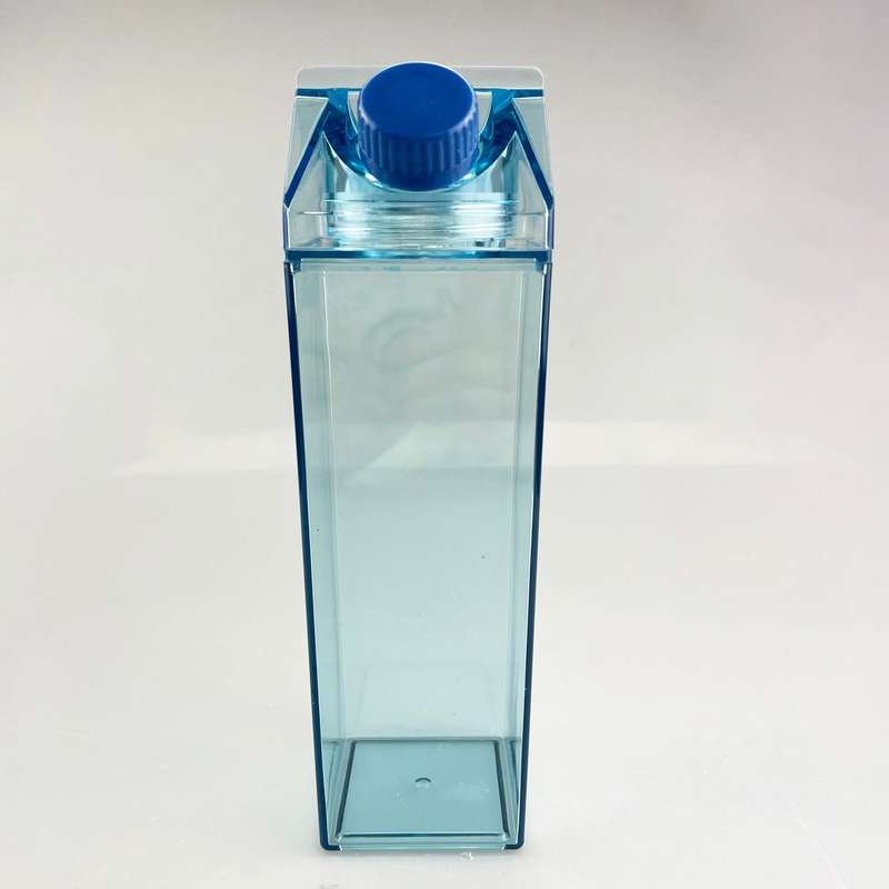 ZS - Milk - Water - Juice Clear Plastic Water Bottle 1L - Orange