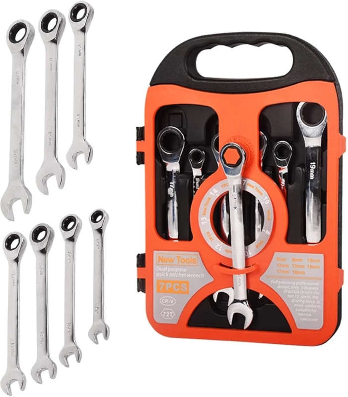 ZS -  7 Pieces Double Sided Rachet Wrench