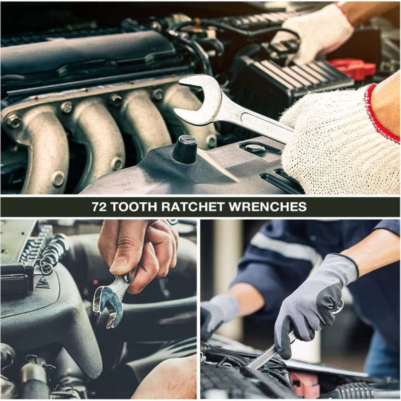 ZS -  7 Pieces Double Sided Rachet Wrench