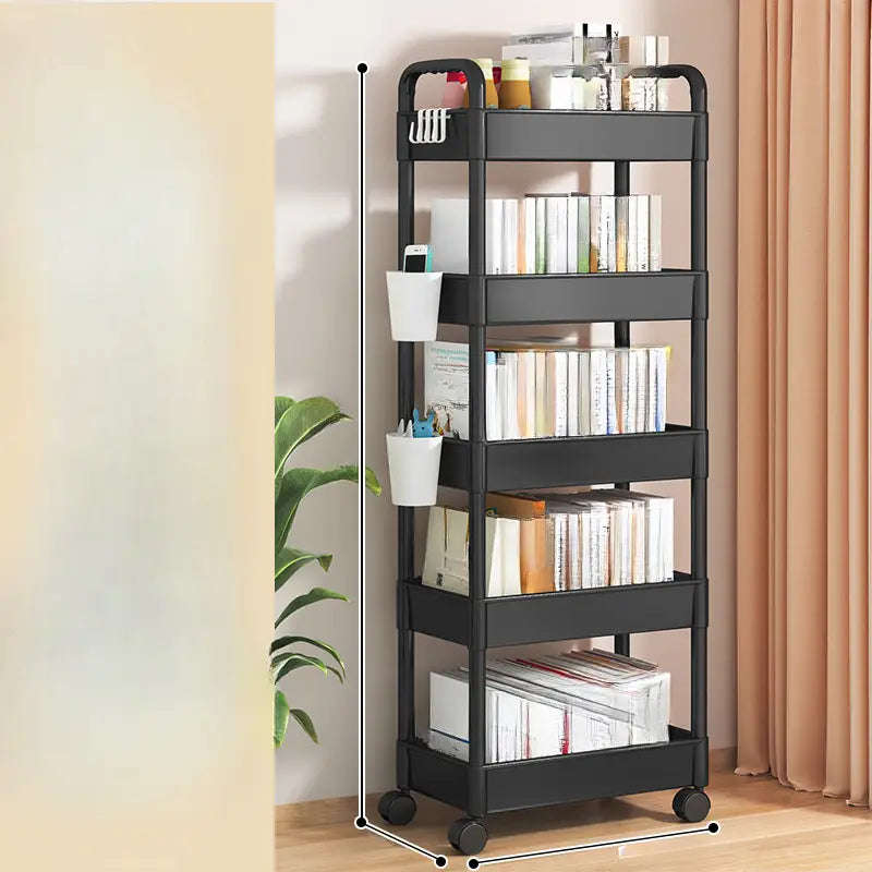 ZS - 5 Tier Multi-Purpose Rolling Cart Trolley - White