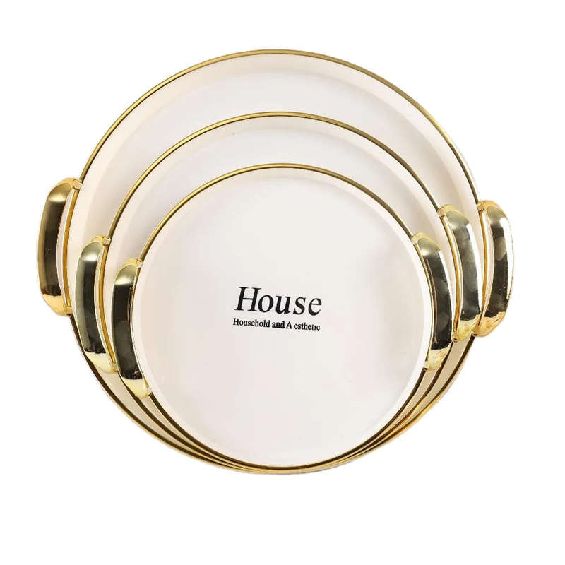 ZS - Multipurpose Tray Set 3pcs - Gold - ZigZag