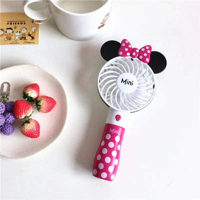 ZS - Kawaii Handheld Mini Rechargeable Fan - Pink