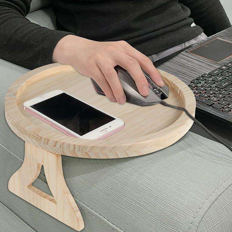 ZS - Bamboo Sofa Armrest Tray - Round - 30cm