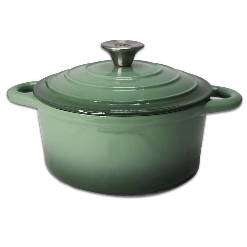 ZS - 7 Piece Cast Iron Pot Set - Sky Blue