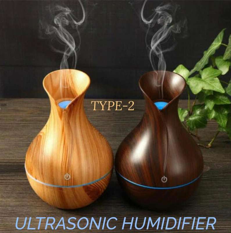 ZS - 130ml Ultrasonic Humidifier - Light Walnut