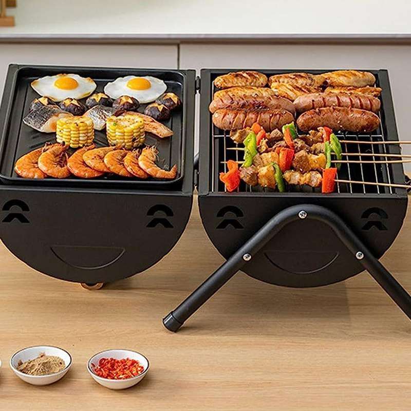 ZS - Charcoal Braai Barbecue Grill - Black