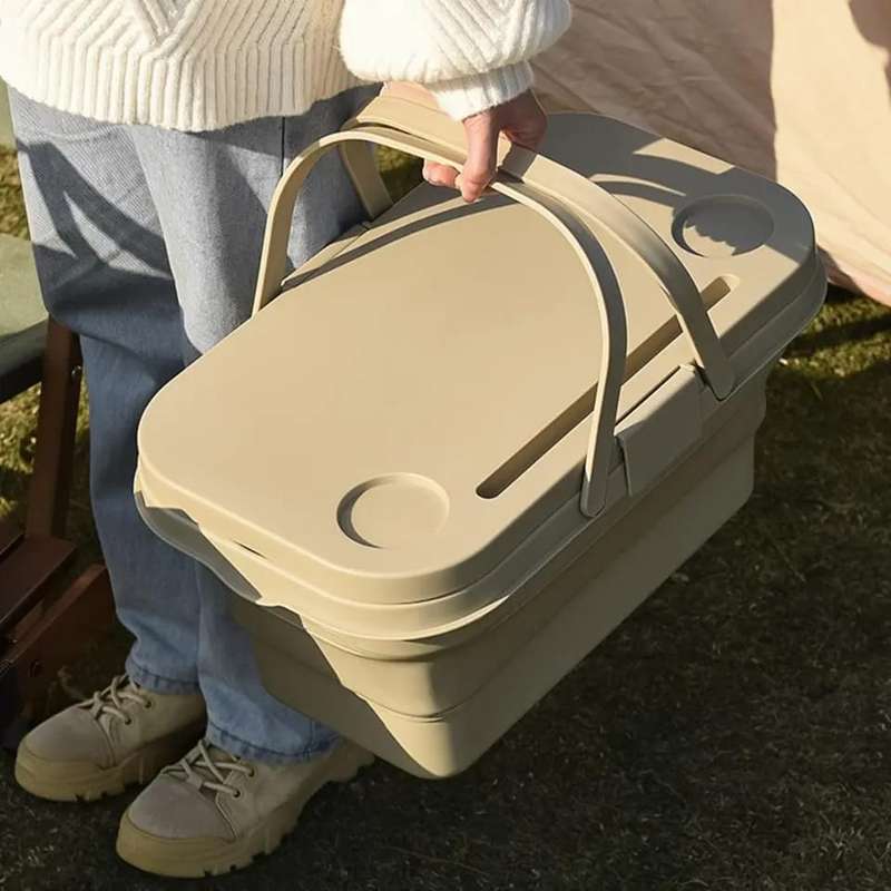 ZS - Multifunctional Foldable Picnic Box - Gray