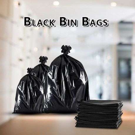 ZS - Refuse Bags Heavy Duty Black Bags - 200 Pcs