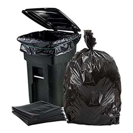 ZS - Refuse Bags Heavy Duty Black Bags - 200 Pcs
