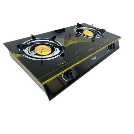 ZS - Aruif- Two Burner Auto Ignition Tempered Glass Gas Stove