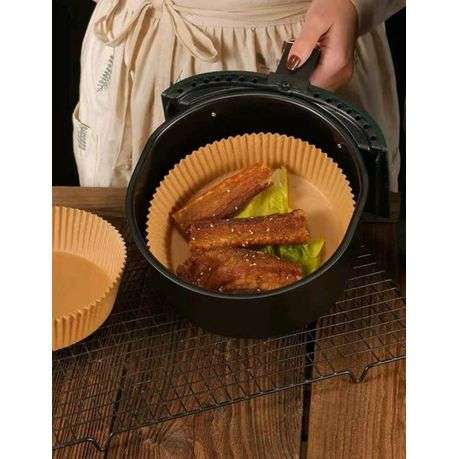 ZS - Disposable Paper Liner for Air Fryer - Brown (50 Piece) - 50pcs