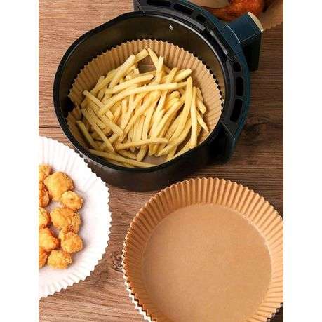 ZS - Disposable Paper Liner for Air Fryer - Brown (50 Piece) - 50pcs