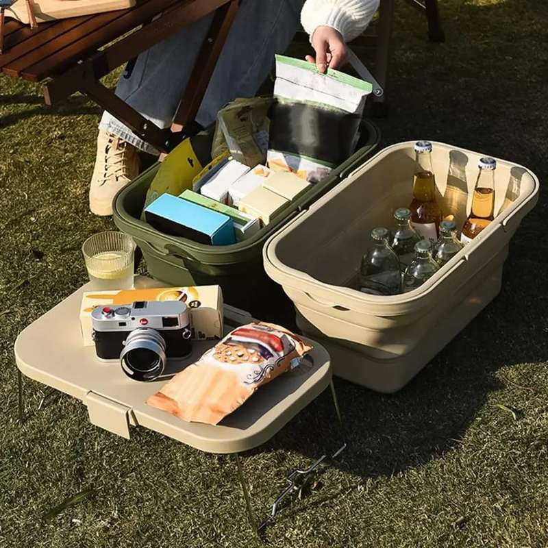 ZS - Multifunctional Foldable Picnic Box - Gray