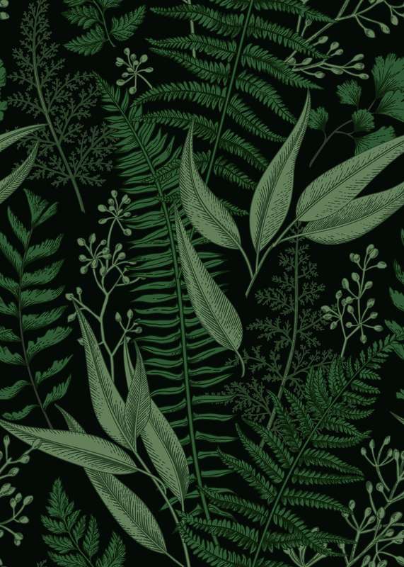 Fern Reduction Wallpaper
