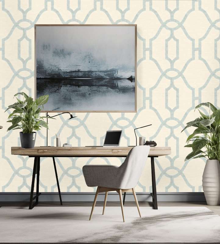 Sketched Trellis Wallpaper