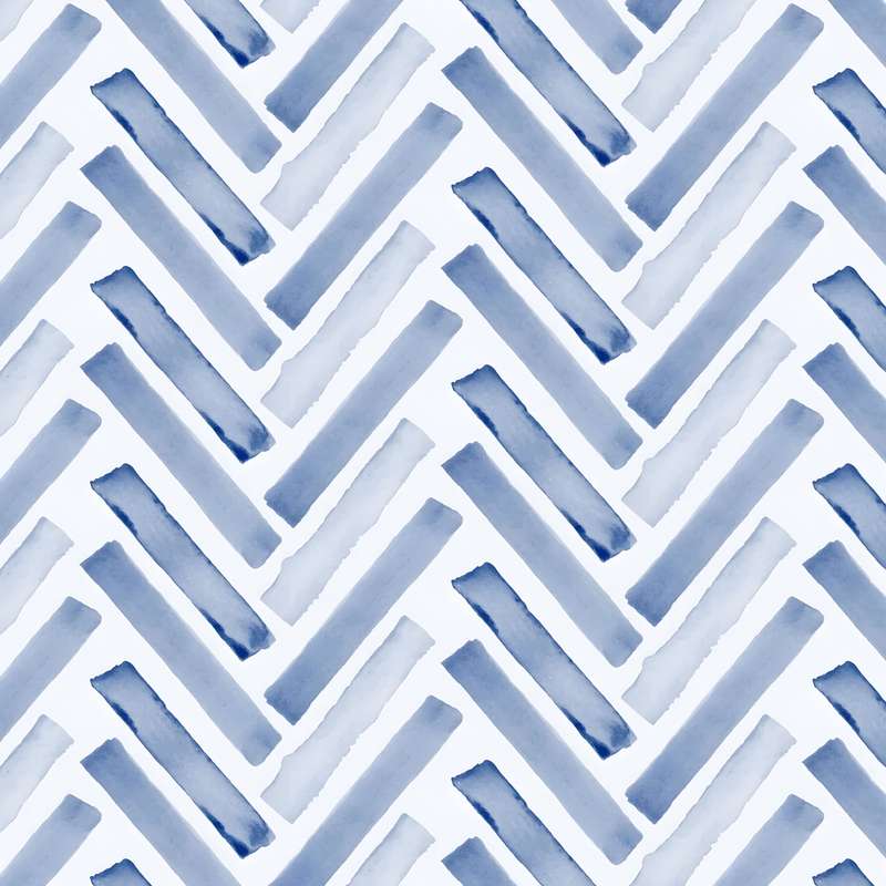 Watercolour Herringbone Wallpaper