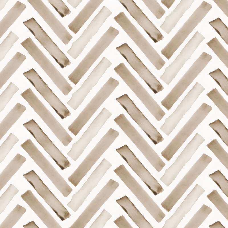 Watercolour Herringbone Wallpaper