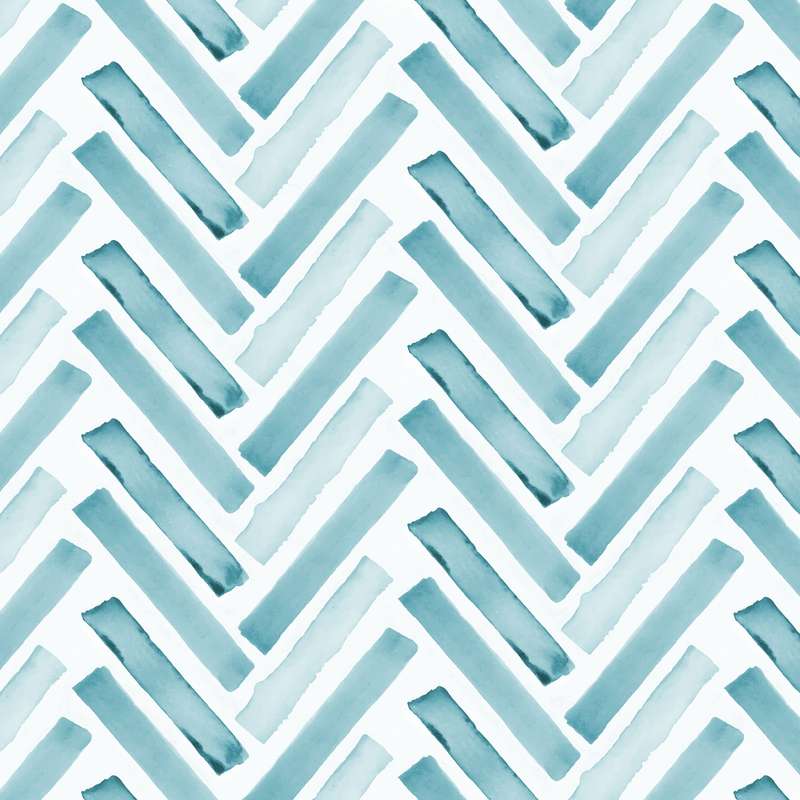 Watercolour Herringbone Wallpaper