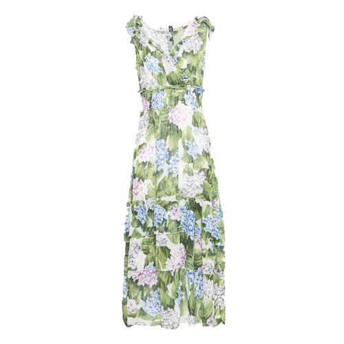 Floral Maxi Dress Green Multi